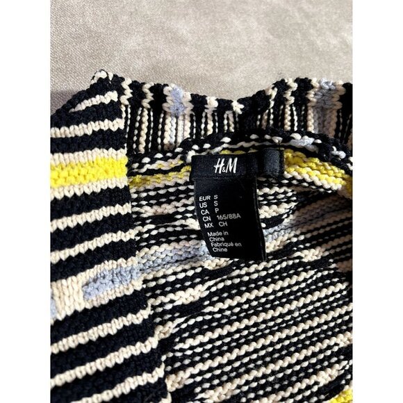 H&M Diamond Pattern 3D Women's Open Cardigan Sz S - Picture 4 of 8